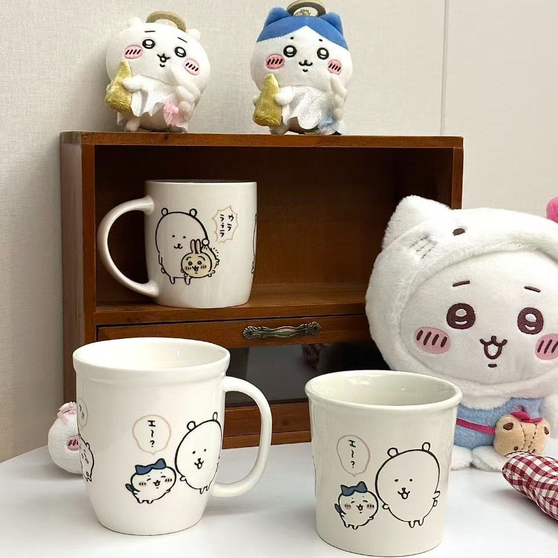 Coffee Tea Japan - アニメちいかわジョークベア セラミックマグ ギフトボックス 厚みのある大容量コーヒーティーカップ 滑らかな表面のドリンクウェア 家庭