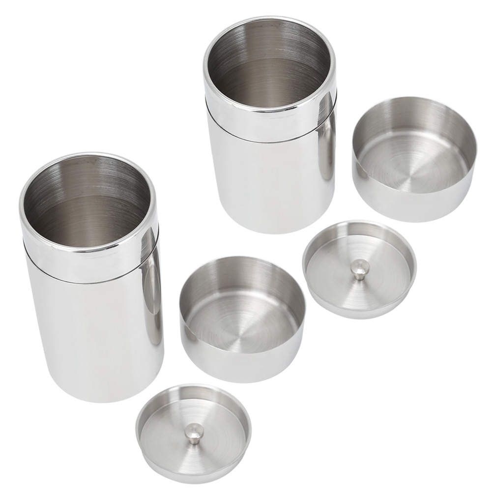 Coffee Tea And Bean Leaf - 携帯用304ステンレス製密封茶葉保存容器 コーヒー豆容器 ステンレス製ジャー