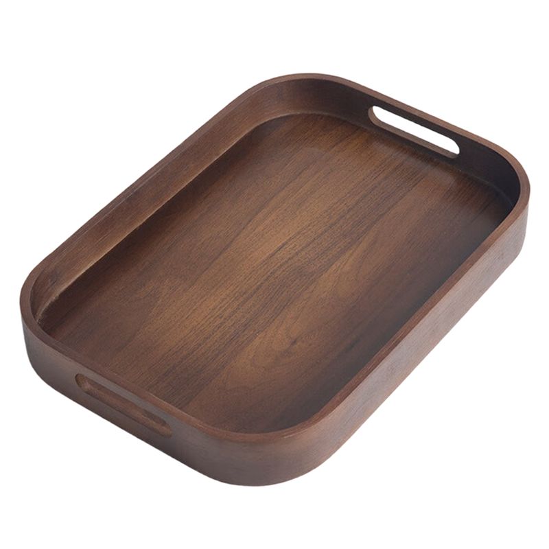 Bamboo Tea Tray - AC76-ティーセット収納プレート 竹製茶盆 家庭用小型茶盆 茶杯 茶器アクセサリー S