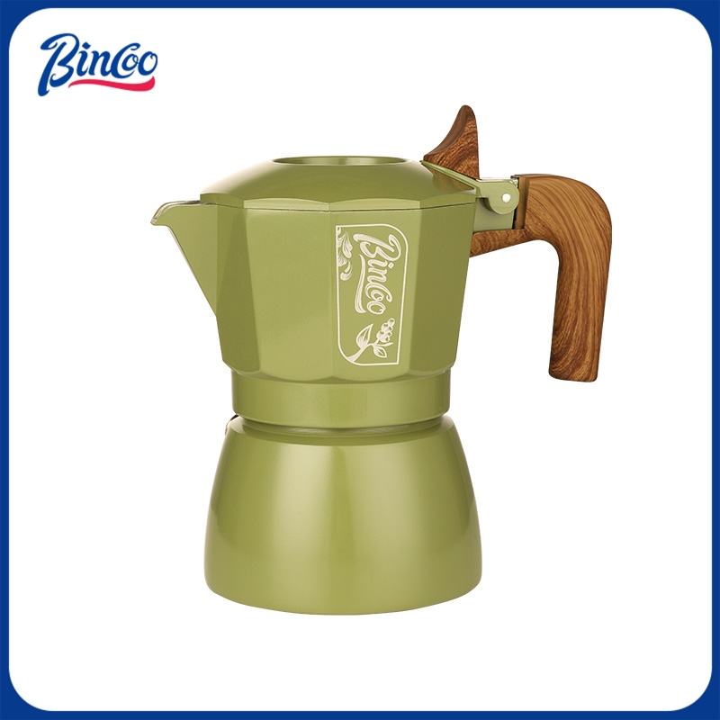 Moka Pot Stove - ビンクー プレミアム モカポットセット 6色展開 デュアルバルブシステム コンパクト