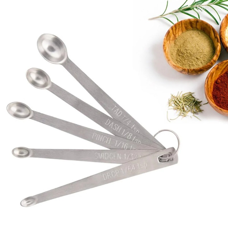 Coffee Tea Spoon - 5個/セット 小さな計量スプーン ステンレス鋼 コーヒー 紅茶 調味料