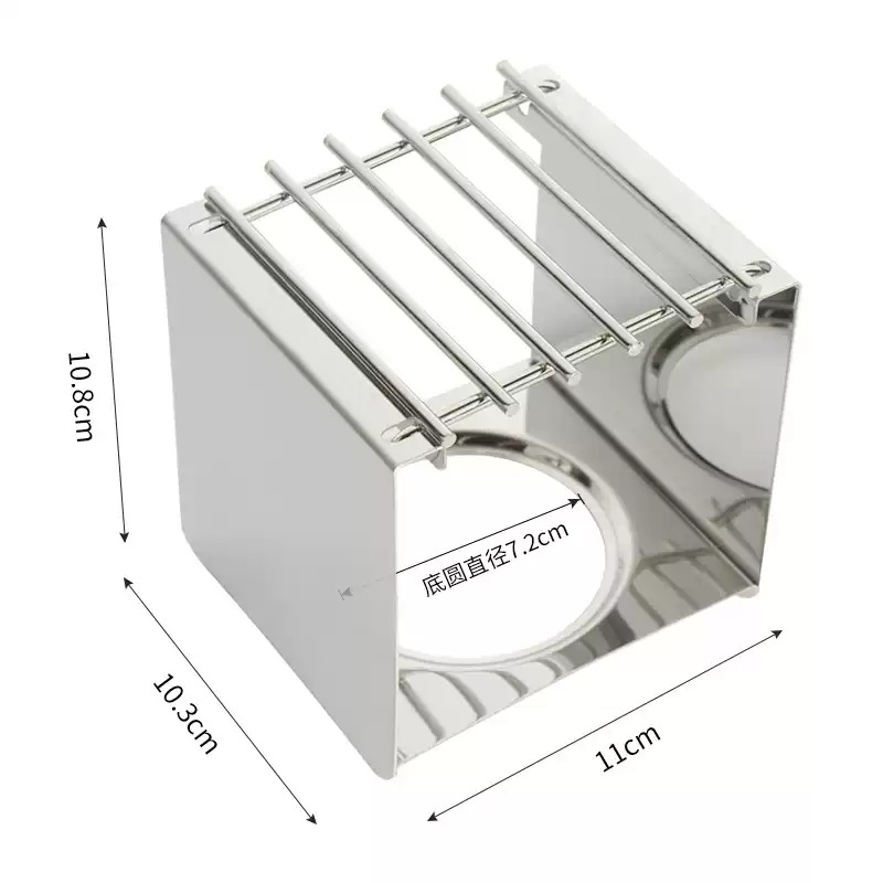 Moka Pot Stove - ステンレス製の正方形コーヒーストーブスタンド、モカポットやアウトドア登山キャンプ用調理器具の安定したポットサポート