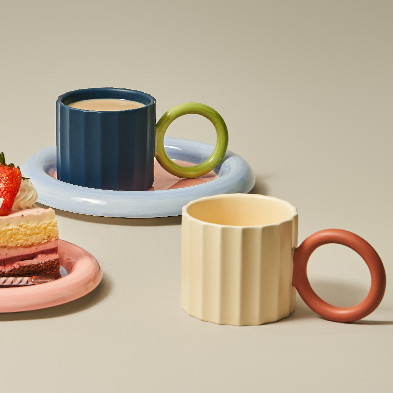 Coffee Tea Japan - セラミックコーヒーカップ,大規模な容器,お茶,水,電子レンジ対応,創造的な誕生日プレゼント,コーヒーカップ