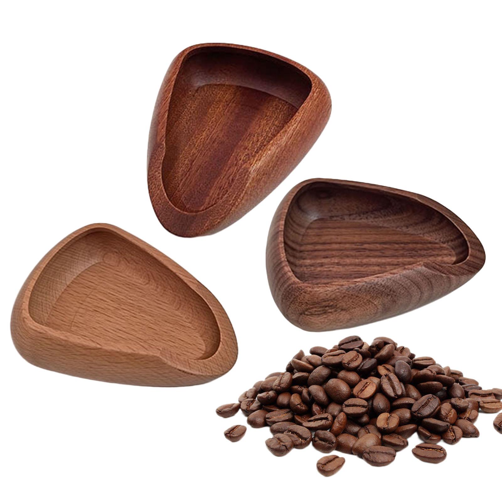 Coffee Tea And Bean Leaf - コーヒー豆計量ボウルコーヒー投与トレイ木製頑丈な茶葉ディスプレイトレイオフィスホテルレストランルースティー小麦粉用