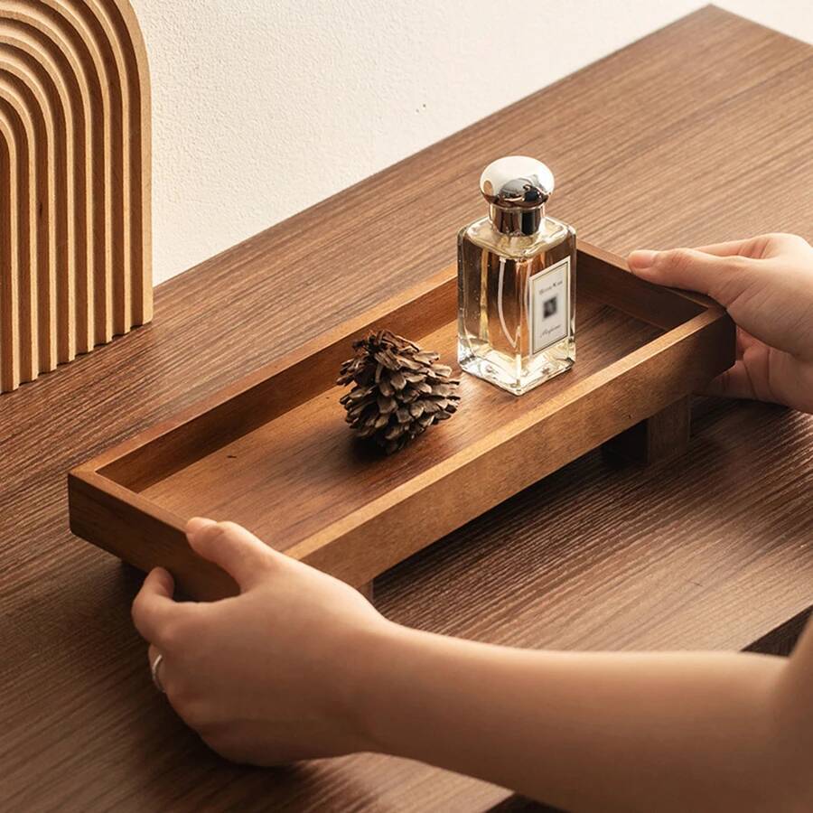 和風木製功夫茶道具レストランコーヒー収納サービングトレイ - Coffee Tea Japan のレビューと価格