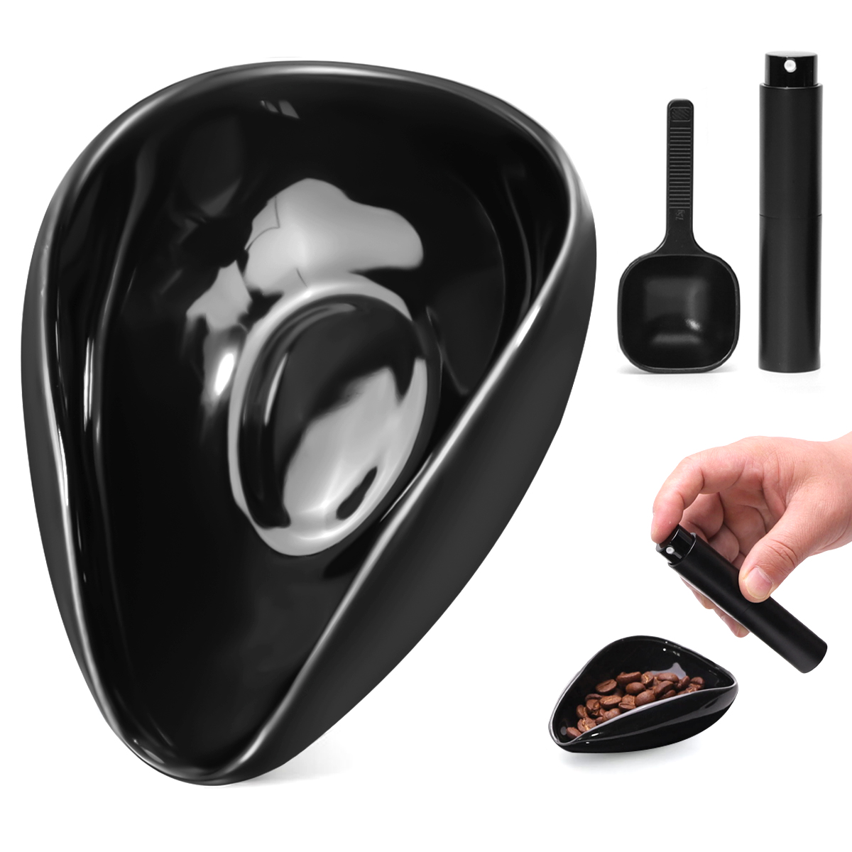 Leeseph コーヒー豆計量カップとスプーンセット、セラミ - Coffee Tea Spoon のレビューと価格