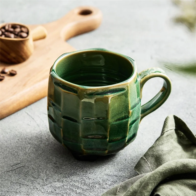 JUSTINLAU ヴィンテージ手作りセラミックマグクリエイ - Coffee Tea Japan のレビューと価格