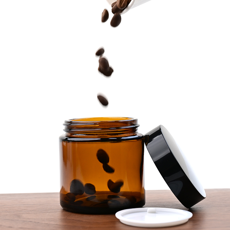 ポータブルコーヒー豆保存ガラス瓶 130 ミリリットル防塵防 - Coffee Tea Bean のレビューと価格