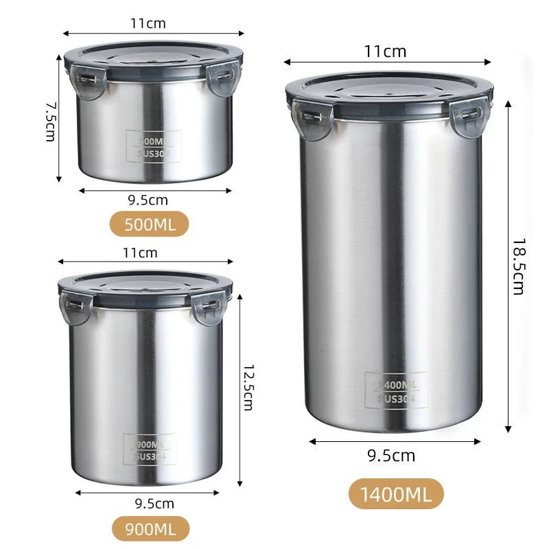 ステンレス製食品容器,密閉容器,コーヒー豆,スナック収納缶, - Coffee Tea And Bean Leaf のレビューと価格