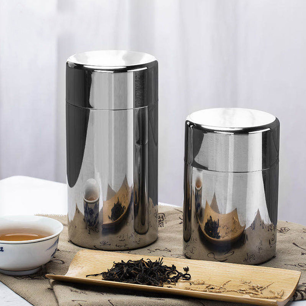 携帯用304ステンレス製密封茶葉保存容器 コーヒー豆容器 ス - Coffee Tea And Bean Leaf のレビューと価格