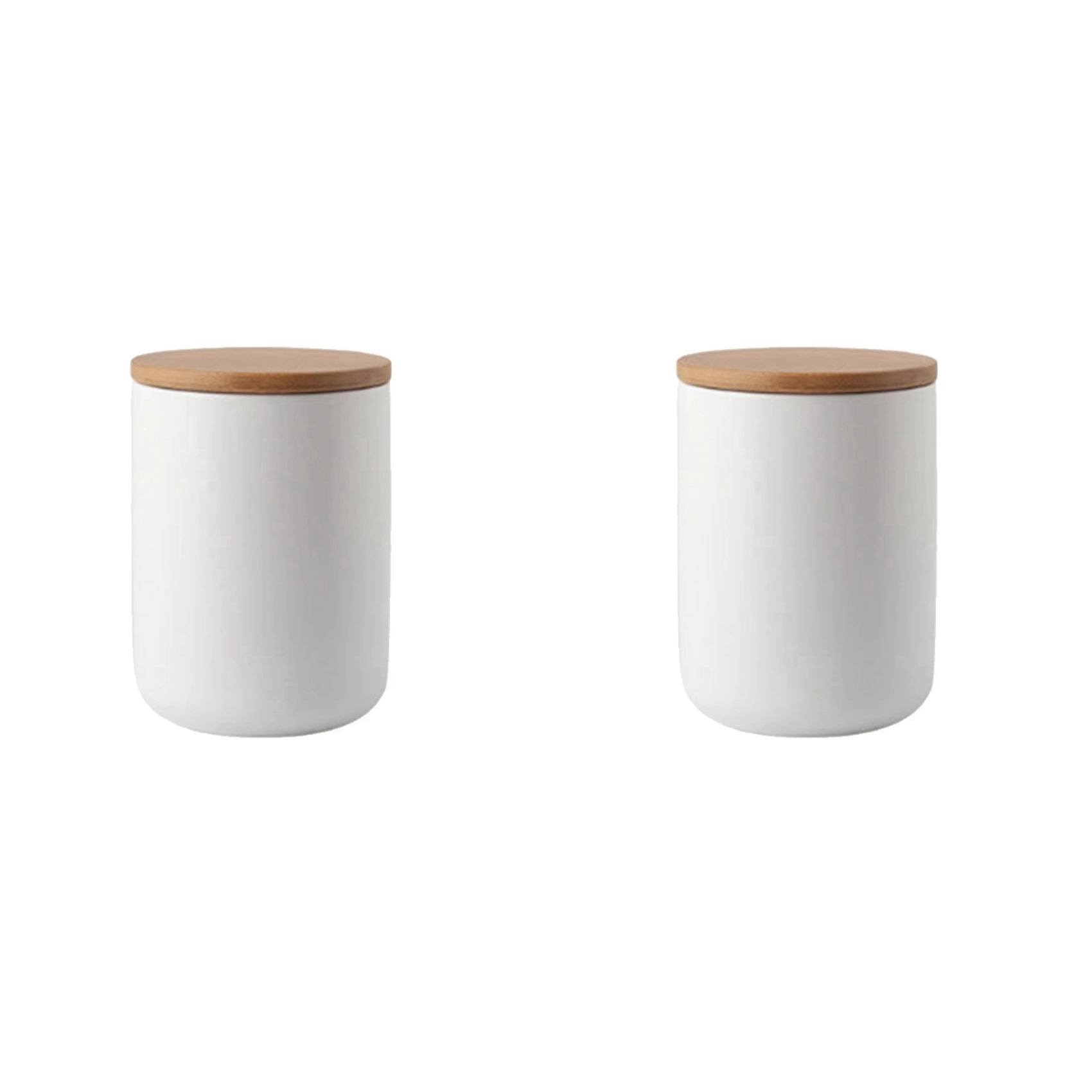 【ORNAMENT】2X 800ml 保存瓶 竹蓋付き保存瓶 - Coffee Tea And Bean Leaf のレビューと価格
