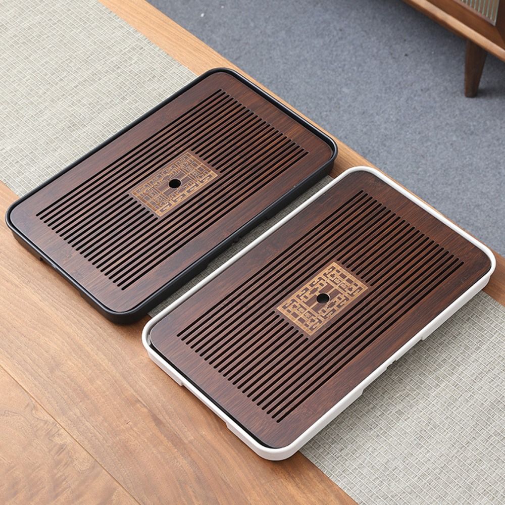 新しい竹製ティートレイ 43.5x26.5cm 貯水ティーサ - Bamboo Tea Tray のレビューと価格
