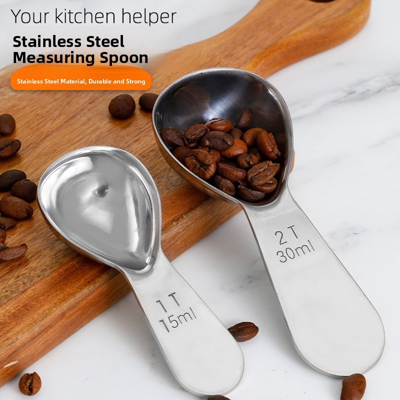 厚みのあるステンレス製コーヒースプーン 15ml 30ml  - Coffee Tea Spoon のレビューと価格