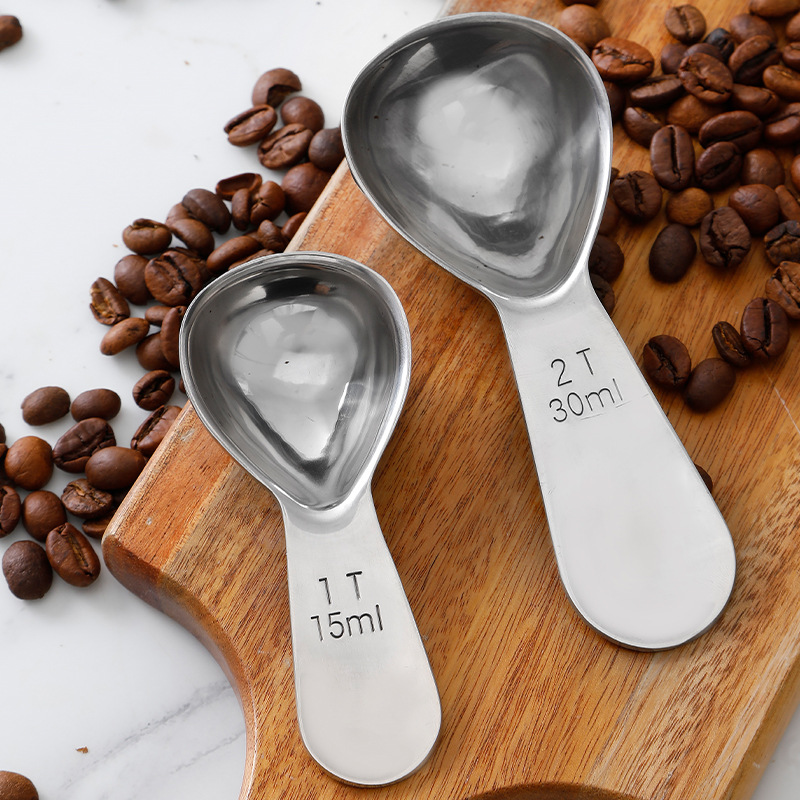 厚みのあるステンレス製コーヒースプーン 15ml 30ml  - Coffee Tea Spoon のレビューと価格