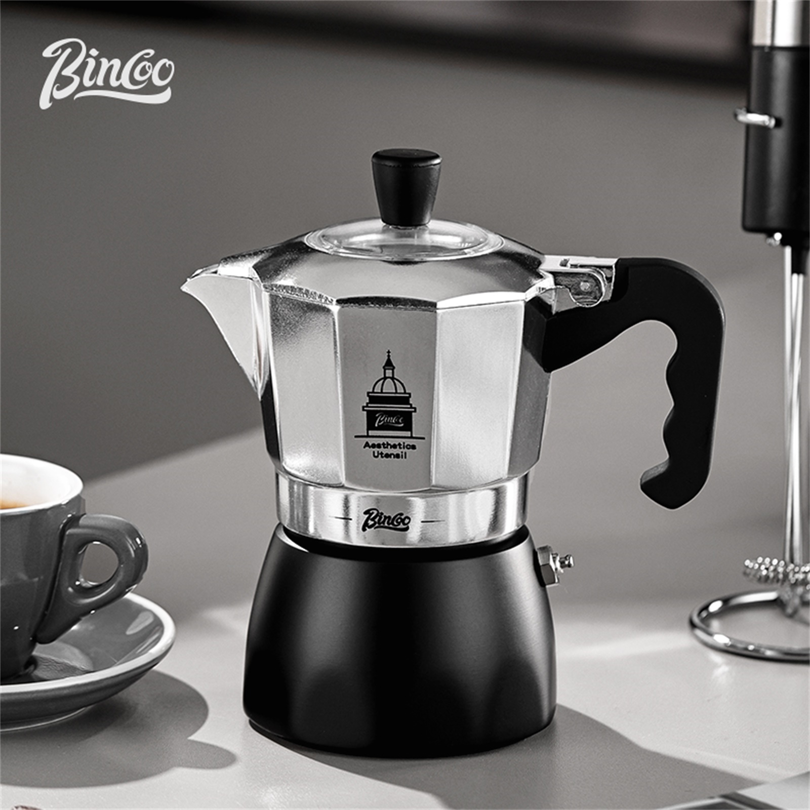 BINCOO ダブルバルブモカポット、エスプレッソ抽出コーヒ - Moka Pot Stove のレビューと価格