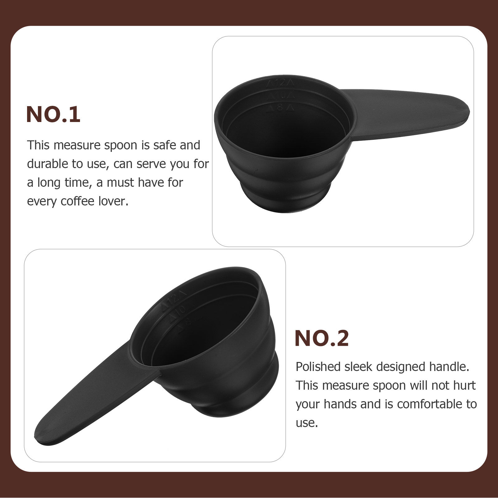 5 個の計量スプーンロングハンドルコーヒー豆スクープポリッシ - Coffee Tea Spoon のレビューと価格
