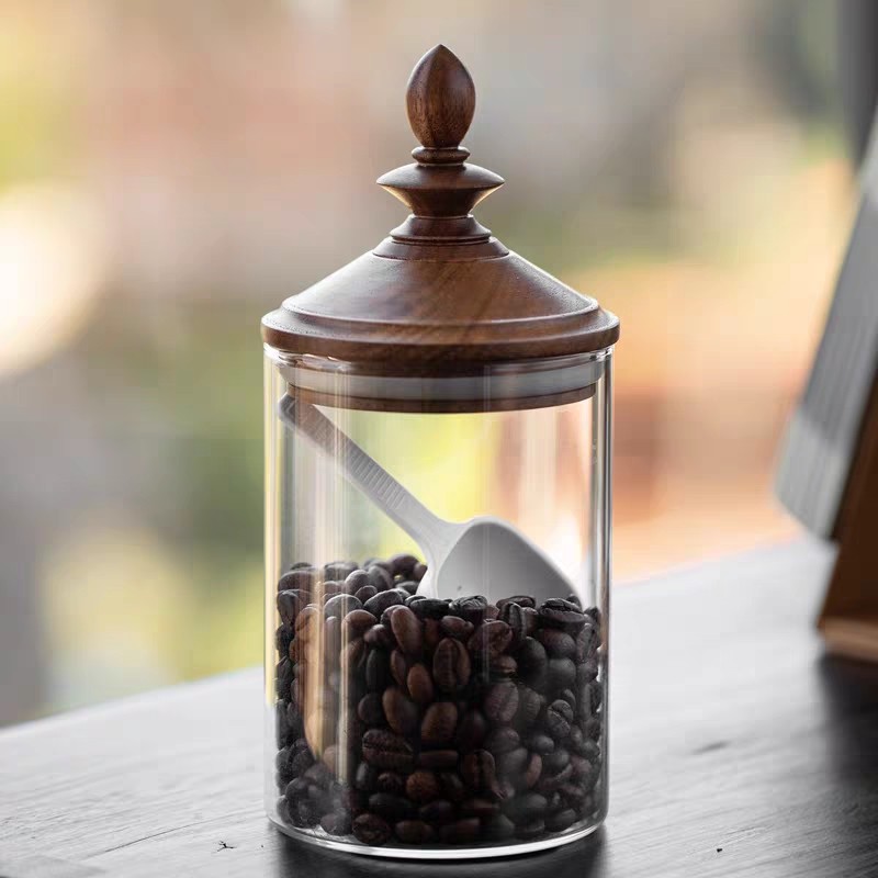アメリカンスタイル家庭用コーヒー豆保存瓶　高級感のある装飾　 - Coffee Tea And Bean Leaf のレビューと価格