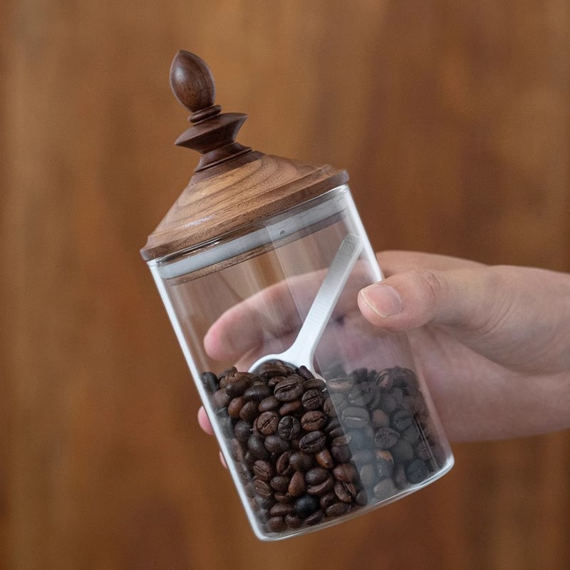 アメリカンスタイル家庭用コーヒー豆保存瓶　高級感のある装飾　 - Coffee Tea And Bean Leaf のレビューと価格