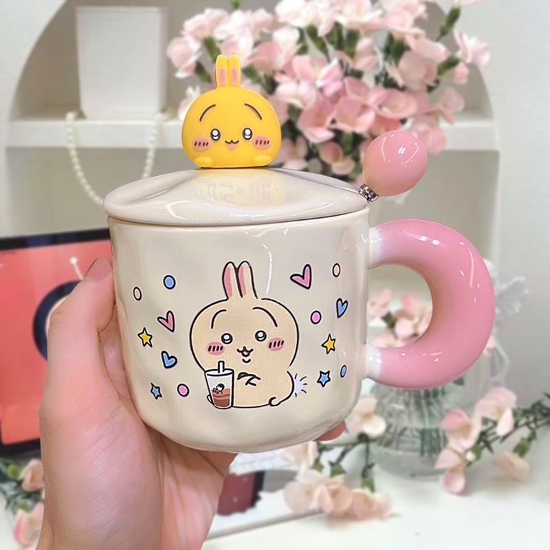 ちいかわハチワレセラミックマグカップ　可愛い漫画うさぎコーヒ - Coffee Tea Japan のレビューと価格