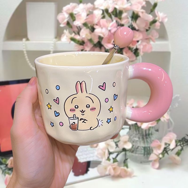 ちいかわハチワレセラミックマグカップ　可愛い漫画うさぎコーヒ - Coffee Tea Japan のレビューと価格