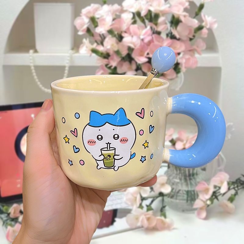ちいかわハチワレセラミックマグカップ　可愛い漫画うさぎコーヒ - Coffee Tea Japan のレビューと価格