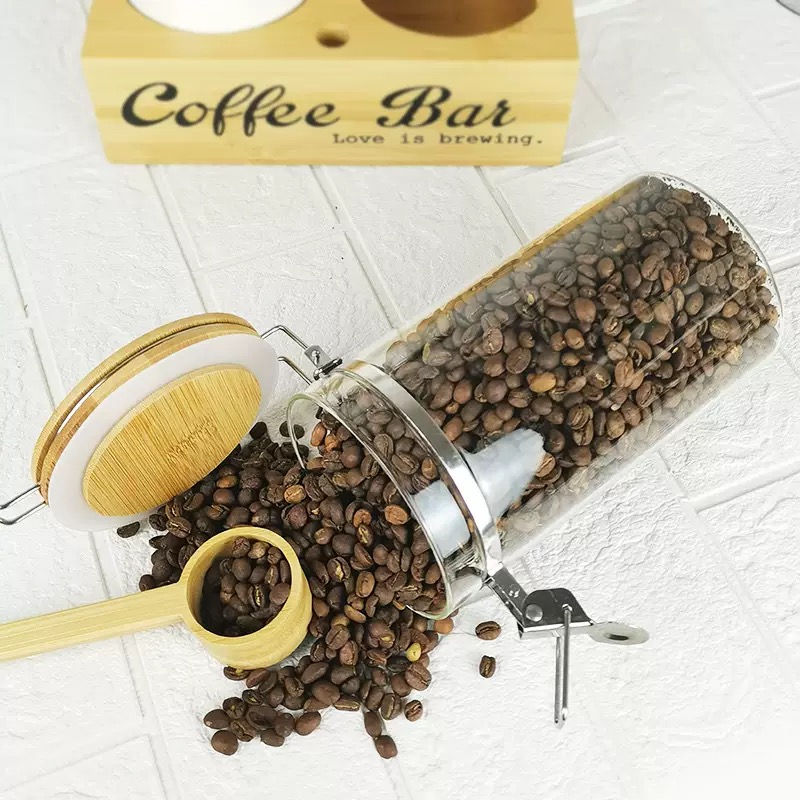 コーヒー保存瓶 2個セット 蓋とスプーン付き 密閉容器 コー - Coffee Tea Bean のレビューと価格