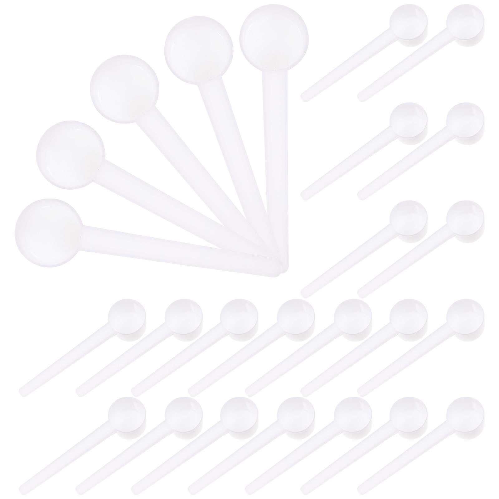 100個入り 5G プラスチック計量スプーン 粉ミルク、コー - Coffee Tea Spoon のレビューと価格