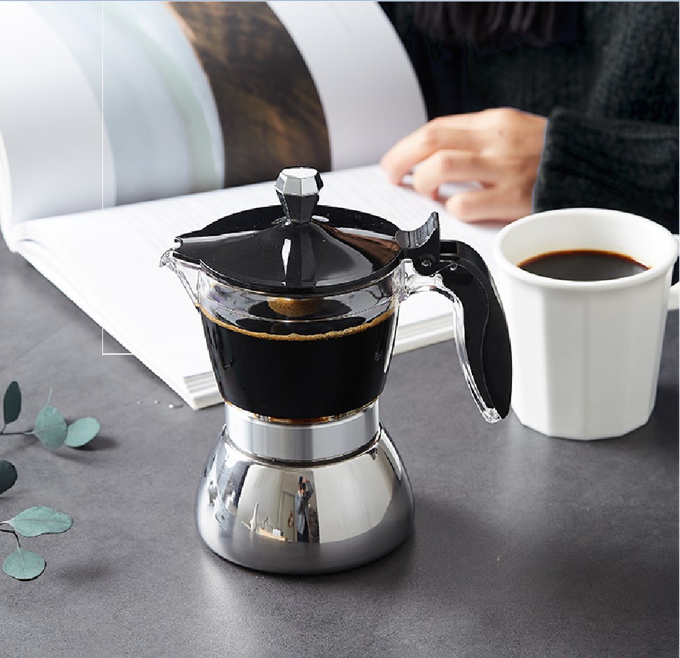 モカ インダクションストーブトップエスプレッソメーカー 透明 - Moka Pot Stove のレビューと価格
