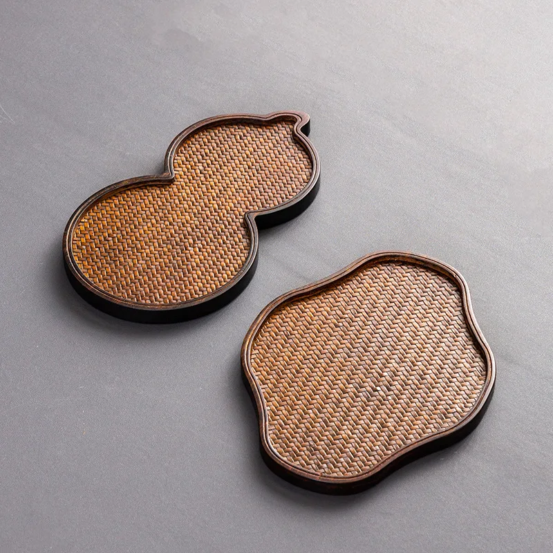 竹製茶盆、乾茶用テーブル、小型急須ホルダー、茶マット、中国風 - Bamboo Tea Tray のレビューと価格