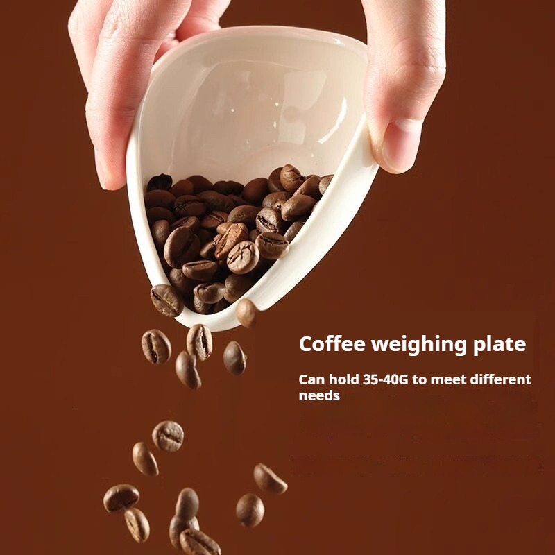 セラミック製コーヒー豆計量トレイ、ティープレゼンテーションデ - Coffee Tea And Bean Leaf のレビューと価格