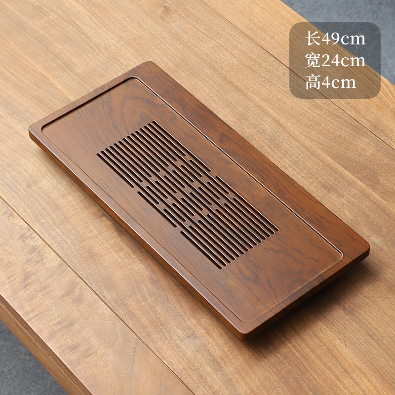 シンプルなスタイルナン竹花梨色収納排水兼用ティートレイティー - Bamboo Tea Tray のレビューと価格