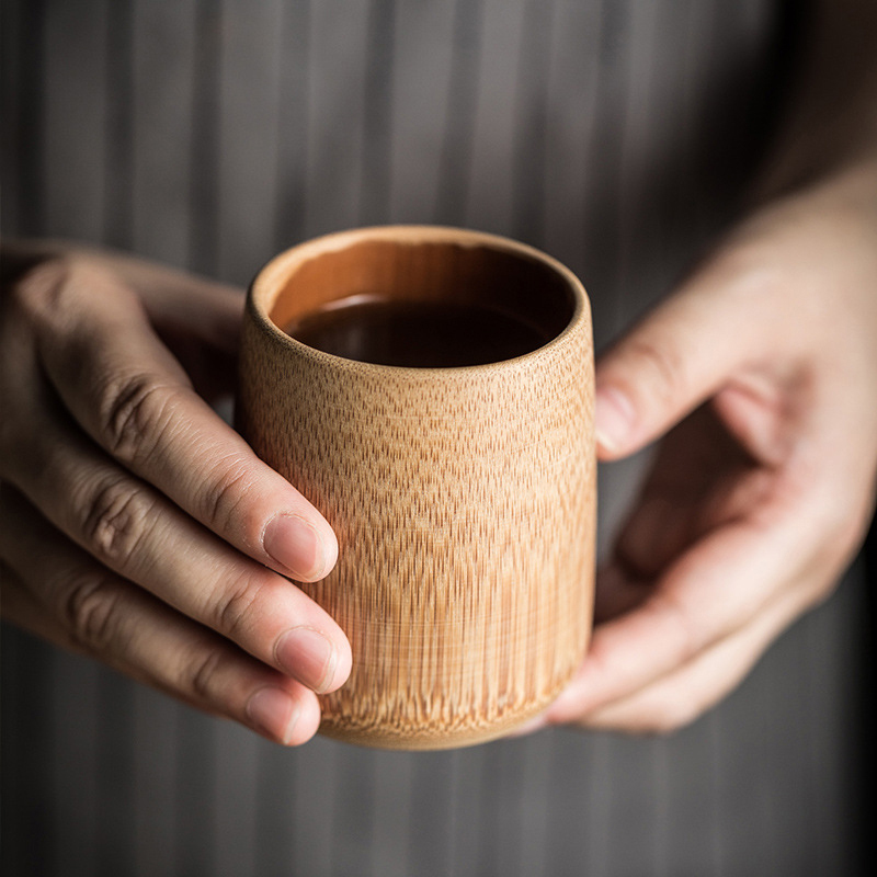 竹製の手作り木製カップ,日本のスタイル,刻まれた天然のウォー - Coffee Tea Japan のレビューと価格