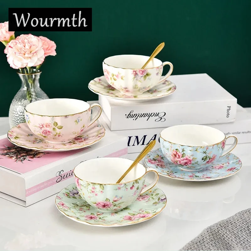 3個セット/パストラルスタイル花柄ティーセット セラミックコ - Coffee Tea Spoon のレビューと価格