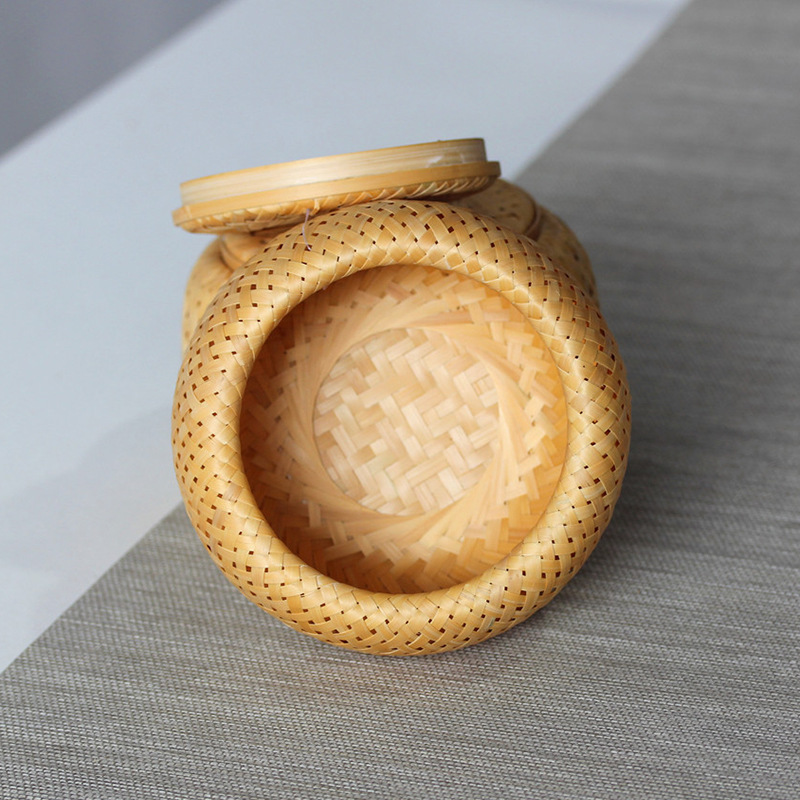 竹編み小さなバスケット二層中空小さなミニボックス竹編み包装箱 - Bamboo Tea Tray のレビューと価格
