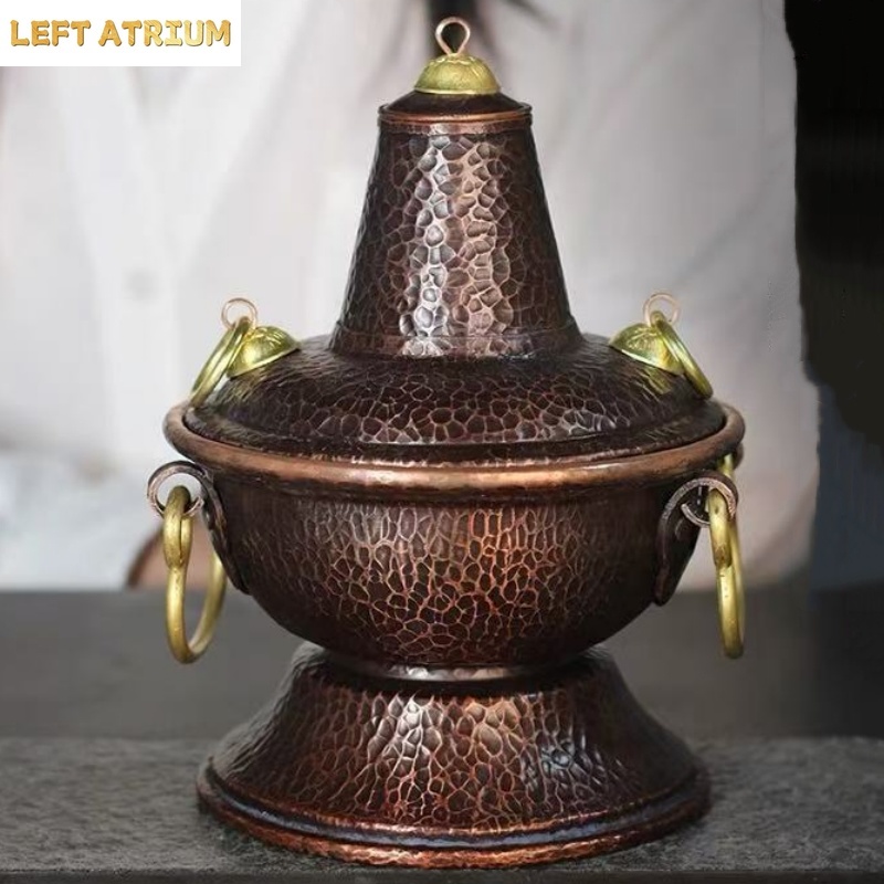 多機能純銅製ホットポット手作り花瓶葉っぱコーヒー豆容器香炉茶 - Coffee Tea And Bean Leaf のレビューと価格