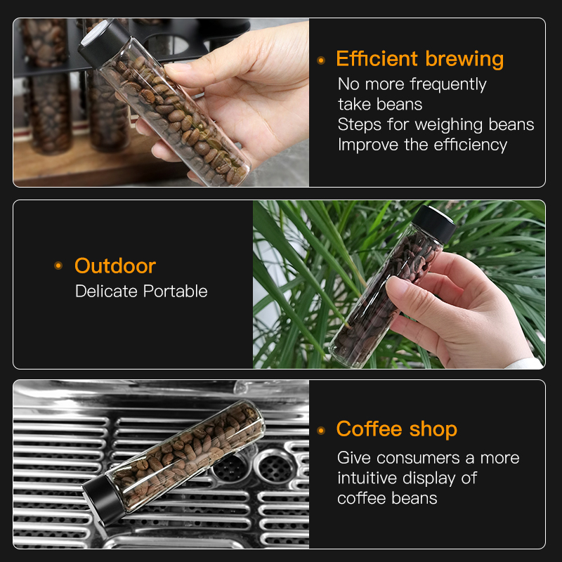 AliKisscafe コーヒー豆収納容器ディスプレイラック - Coffee Tea Bean のレビューと価格