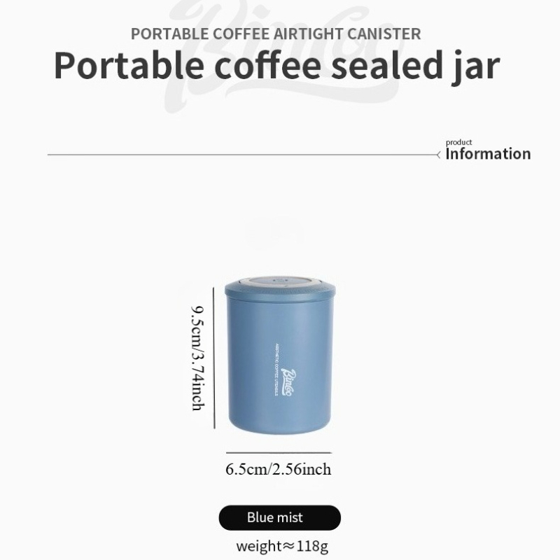 ビンクー コーヒーパウダー用気密ジャー ミニポータブル屋外豆 - Coffee Tea Bean のレビューと価格