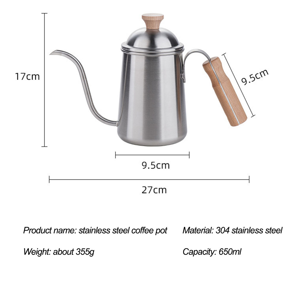 コーヒーケトル グースネック ステンレススチール ティーケト - Coffee Tea Bean のレビューと価格
