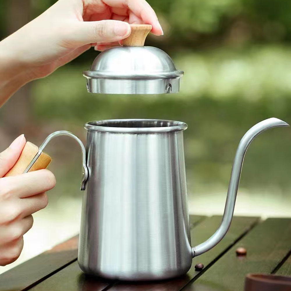 コーヒーケトル グースネック ステンレススチール ティーケト - Coffee Tea Bean のレビューと価格