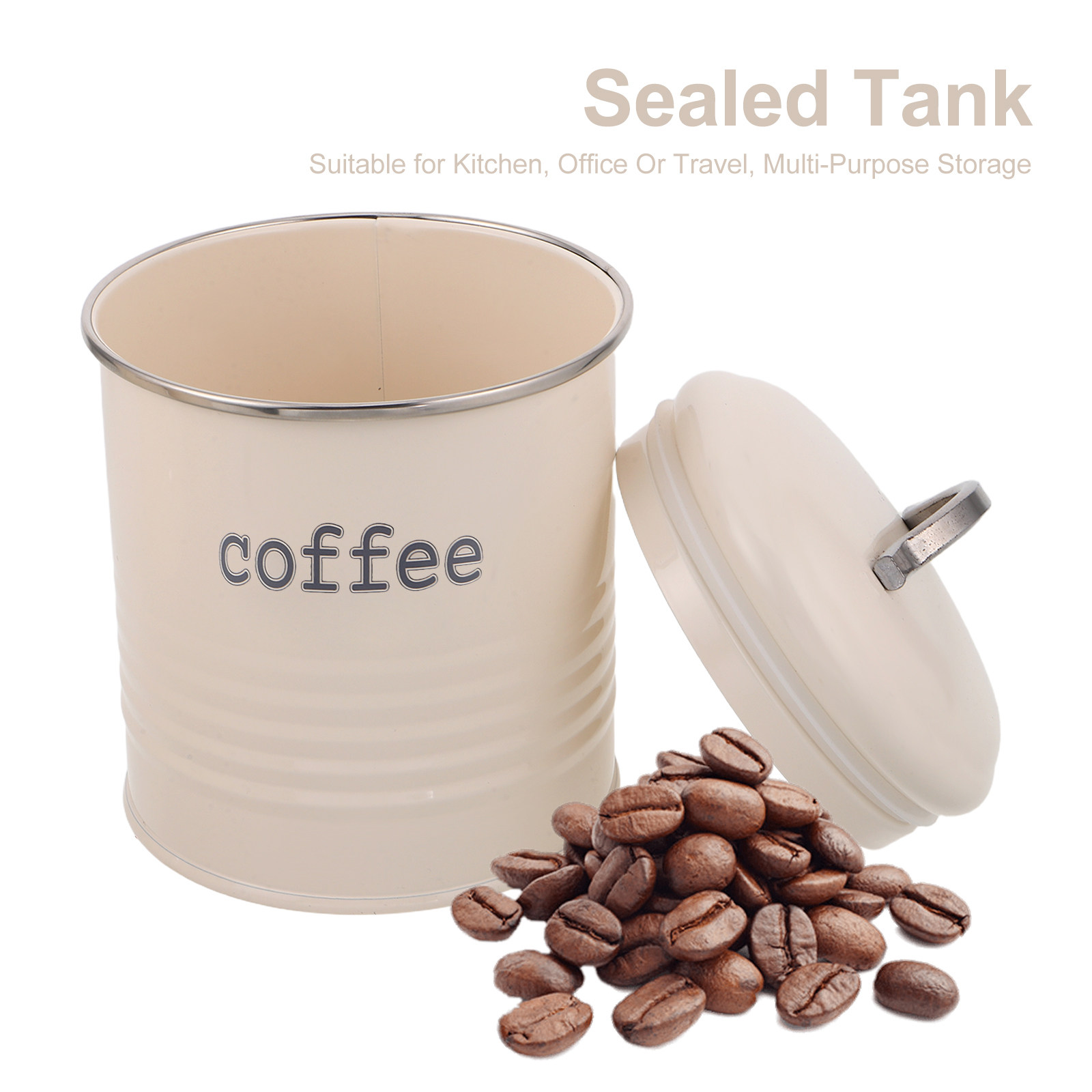 3個セット 密閉コーヒー豆容器セット 気密茶葉砂糖キャニスタ - Coffee Tea Bean のレビューと価格