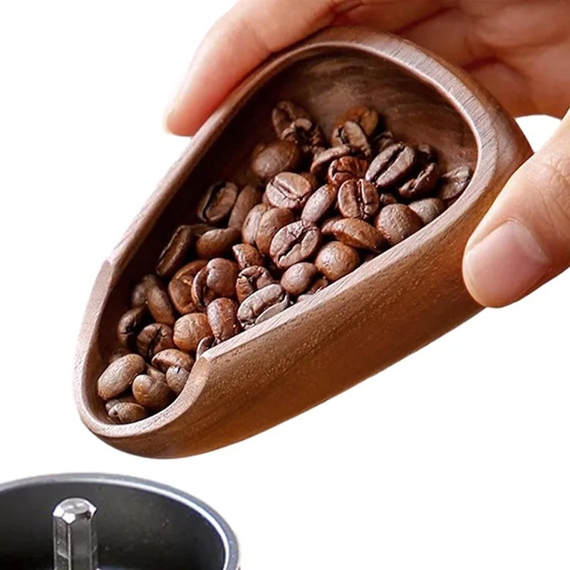 コーヒー豆用量トレイ無垢材クルミ豆シャベルスクープメジャーテ - Coffee Tea Bean のレビューと価格